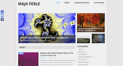 Desktop Screenshot of majaferle.com